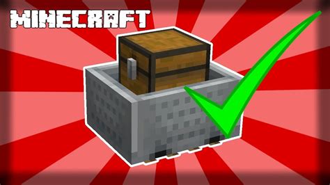 how to make a chest in minecraft|minecraft minecart with chest.